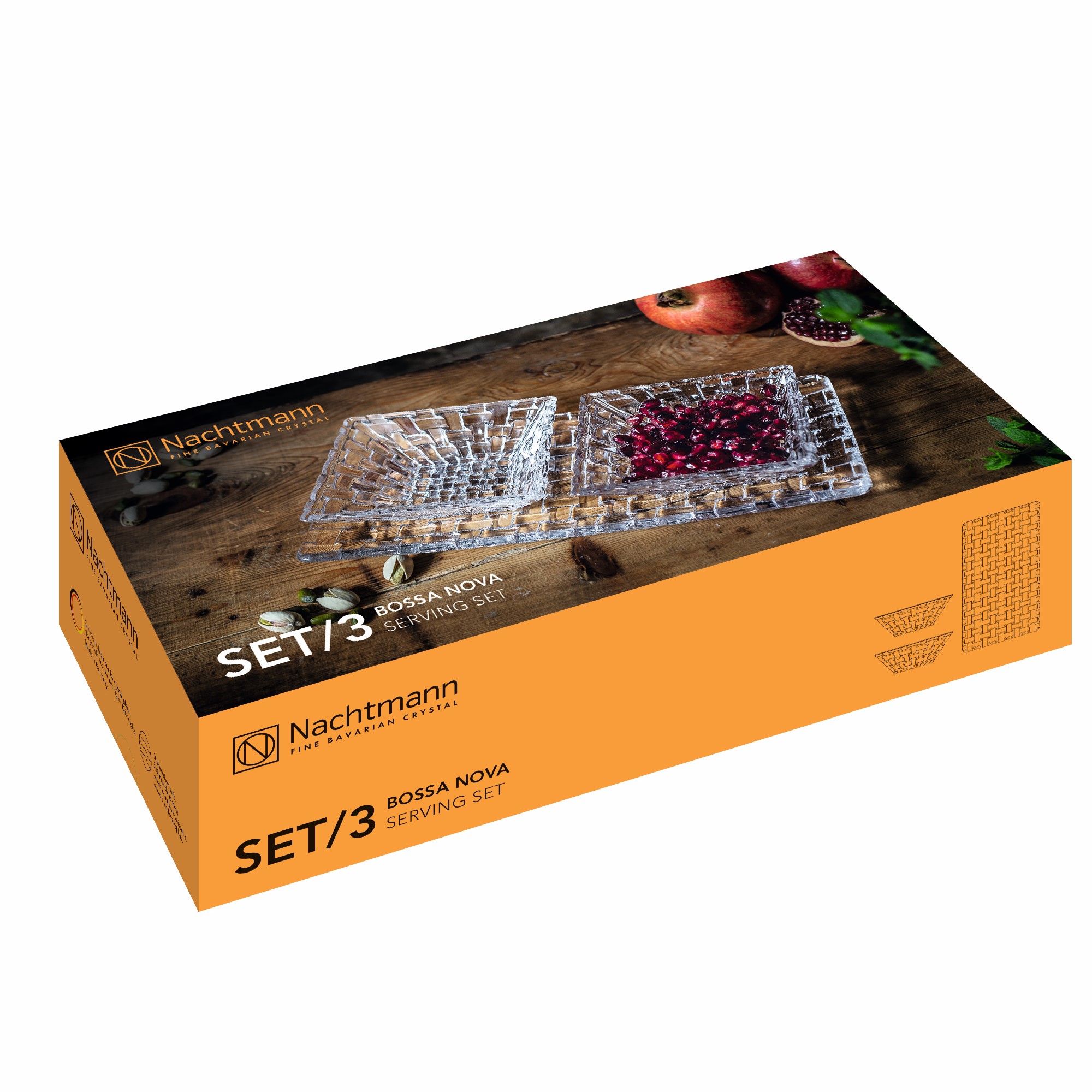 Bossa Nova Square 3 Piece Serving Set image number null