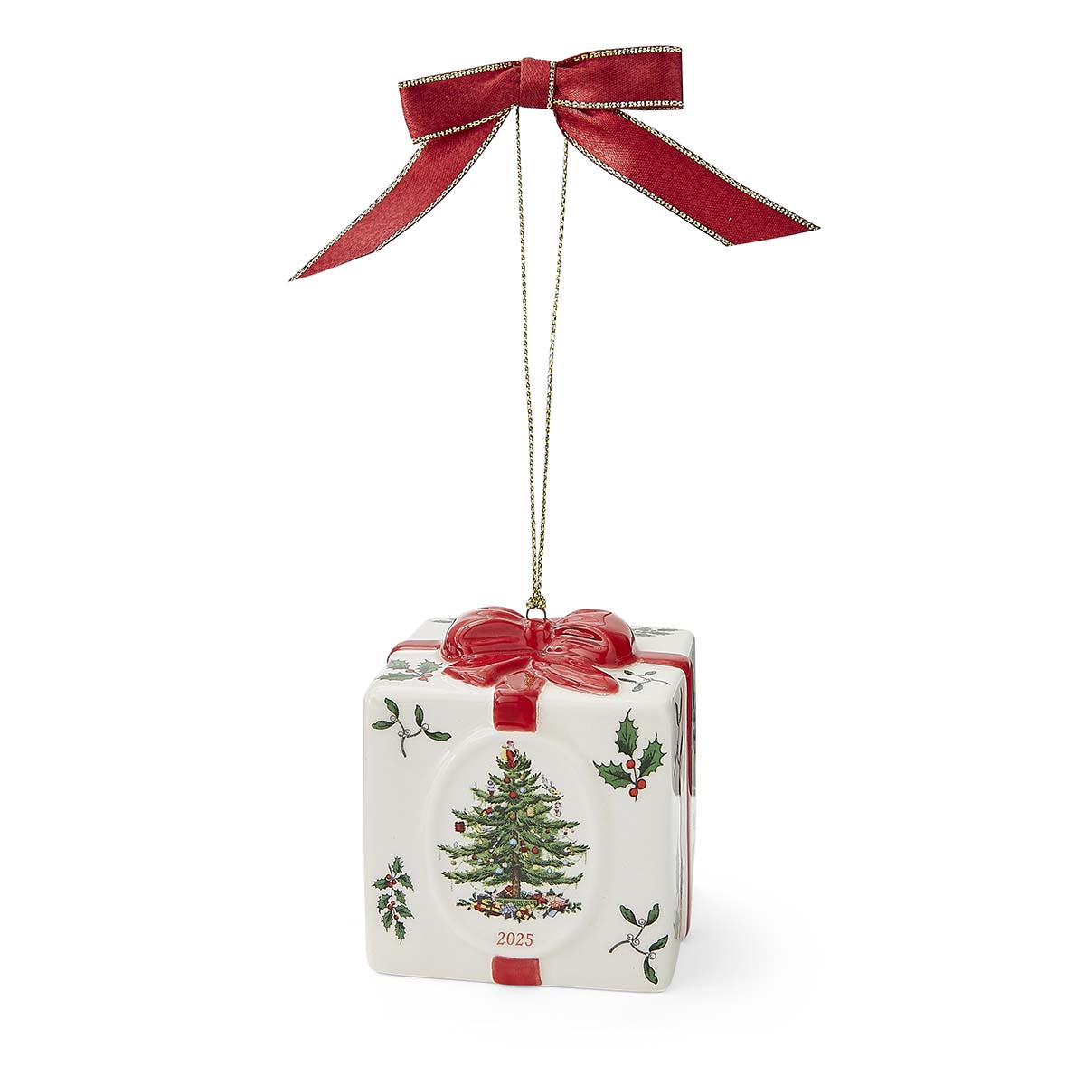 Christmas Tree  Gift Box Ornament image number null