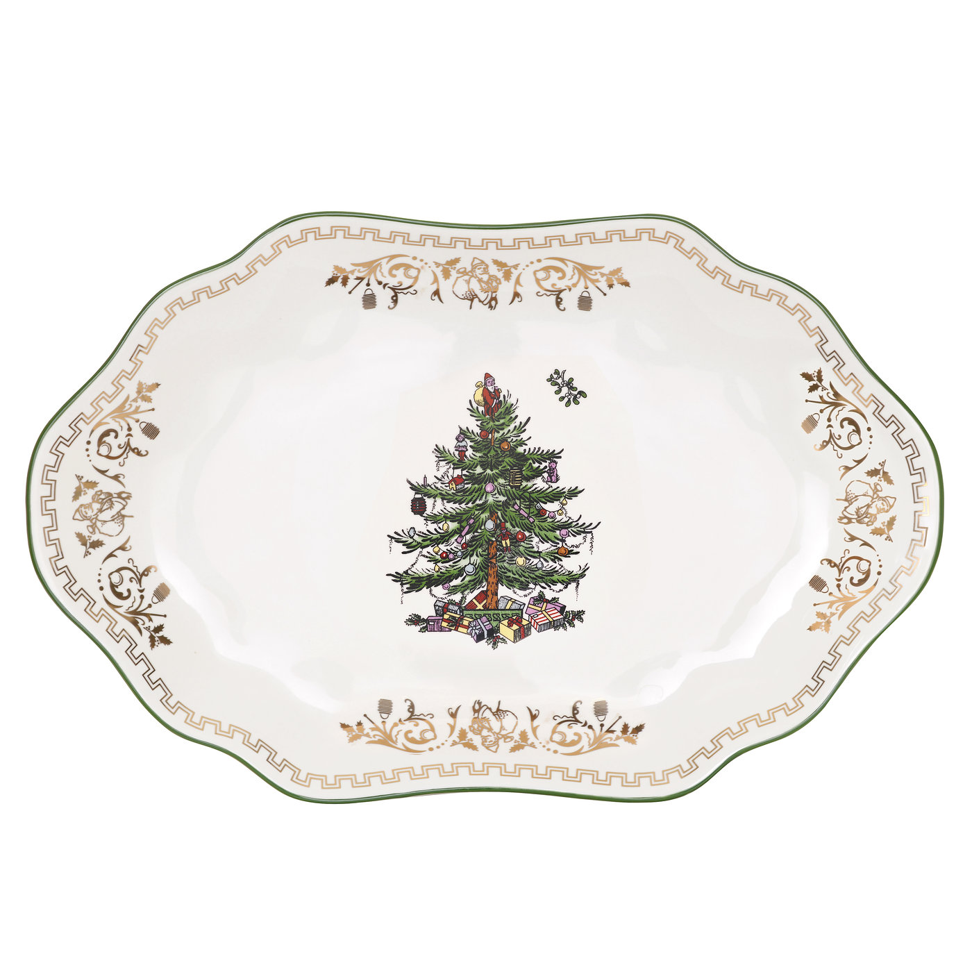 Christmas Tree Gold Spode