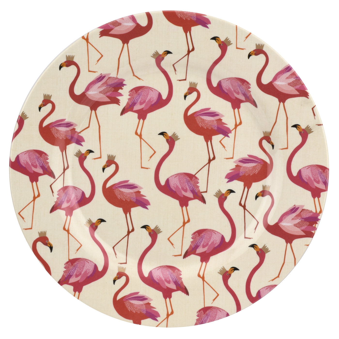 Sara Miller London Flamingo Melamine Dinner Plates Set of 4 image number null