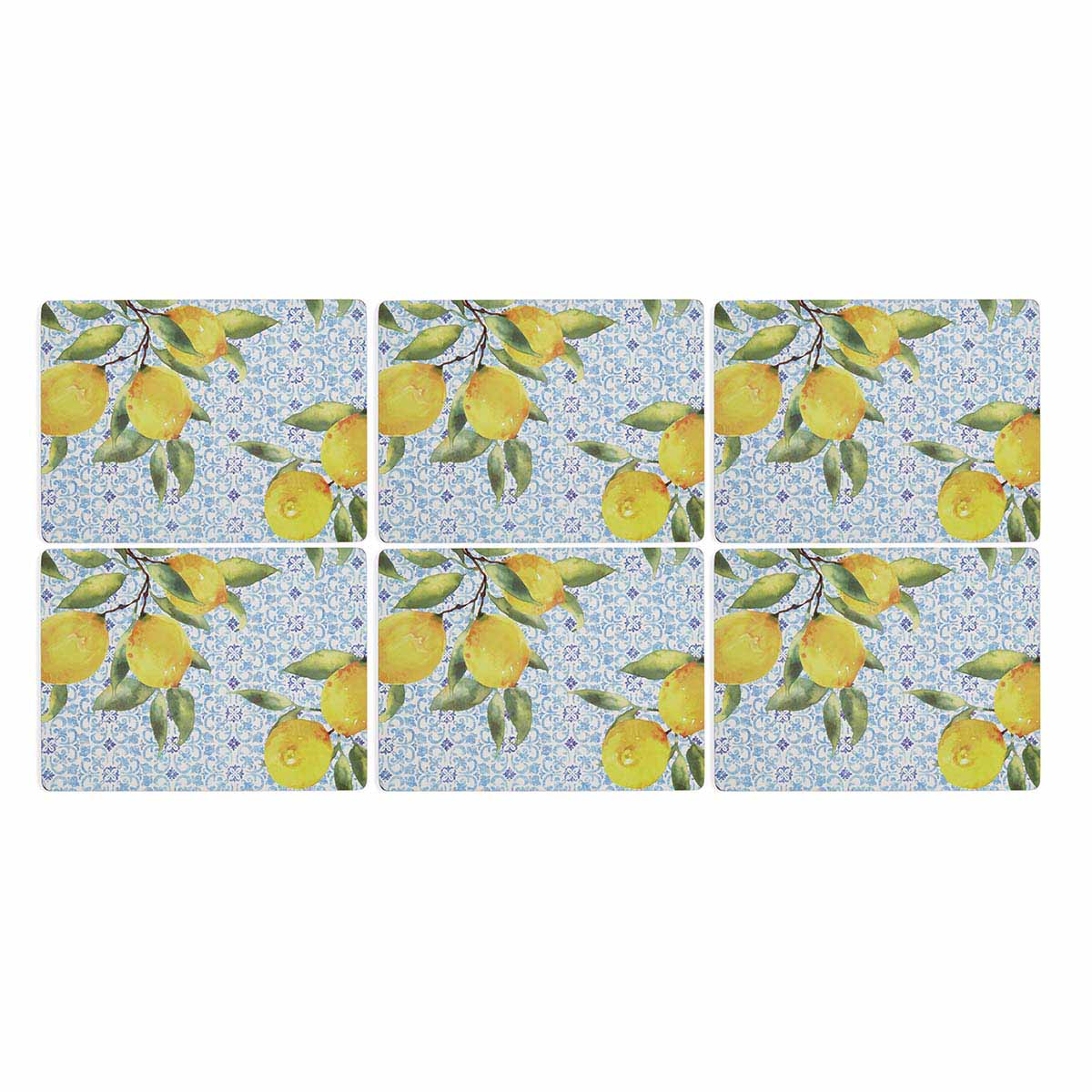 Amalfi Lemons Set of 4 Large Placemats image number null