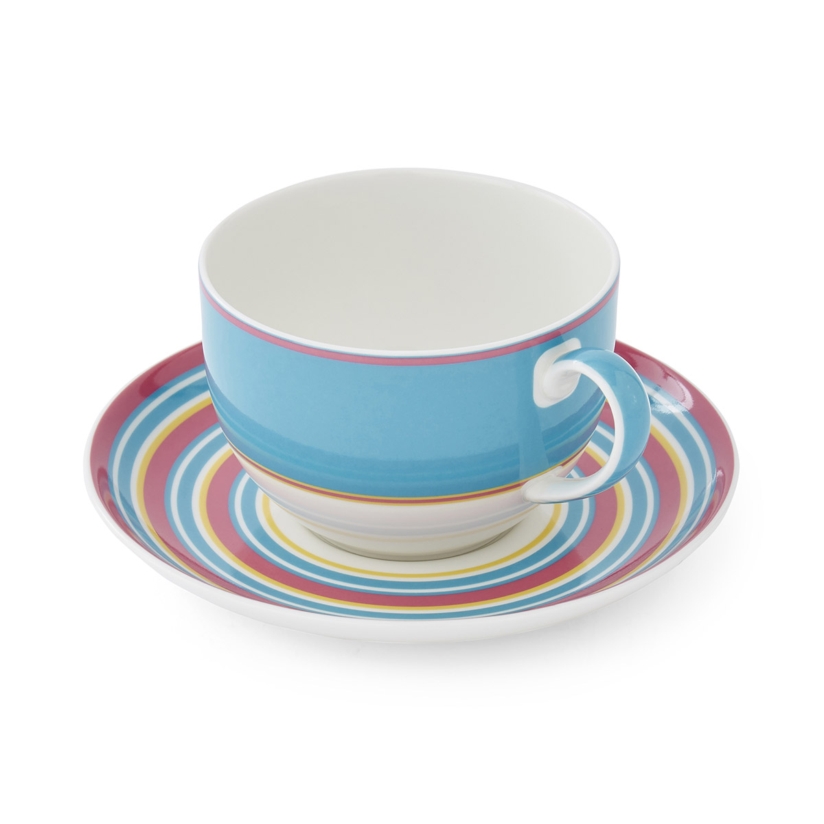 Kit Kemp Calypso Teacup & Saucer - Turquoise image number null