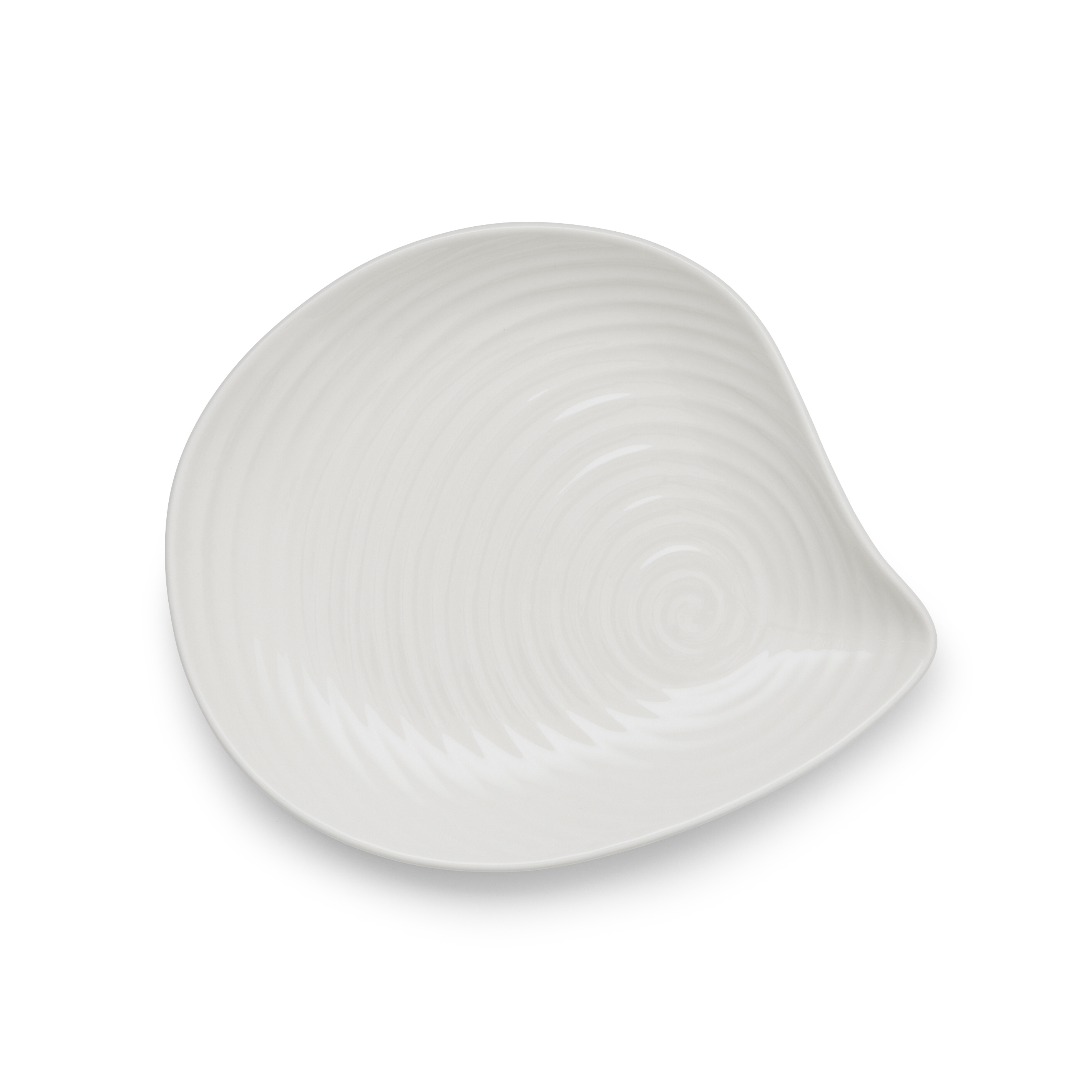 Sophie Conran   8.75 Inch White Shell Shaped Serving Plate image number null