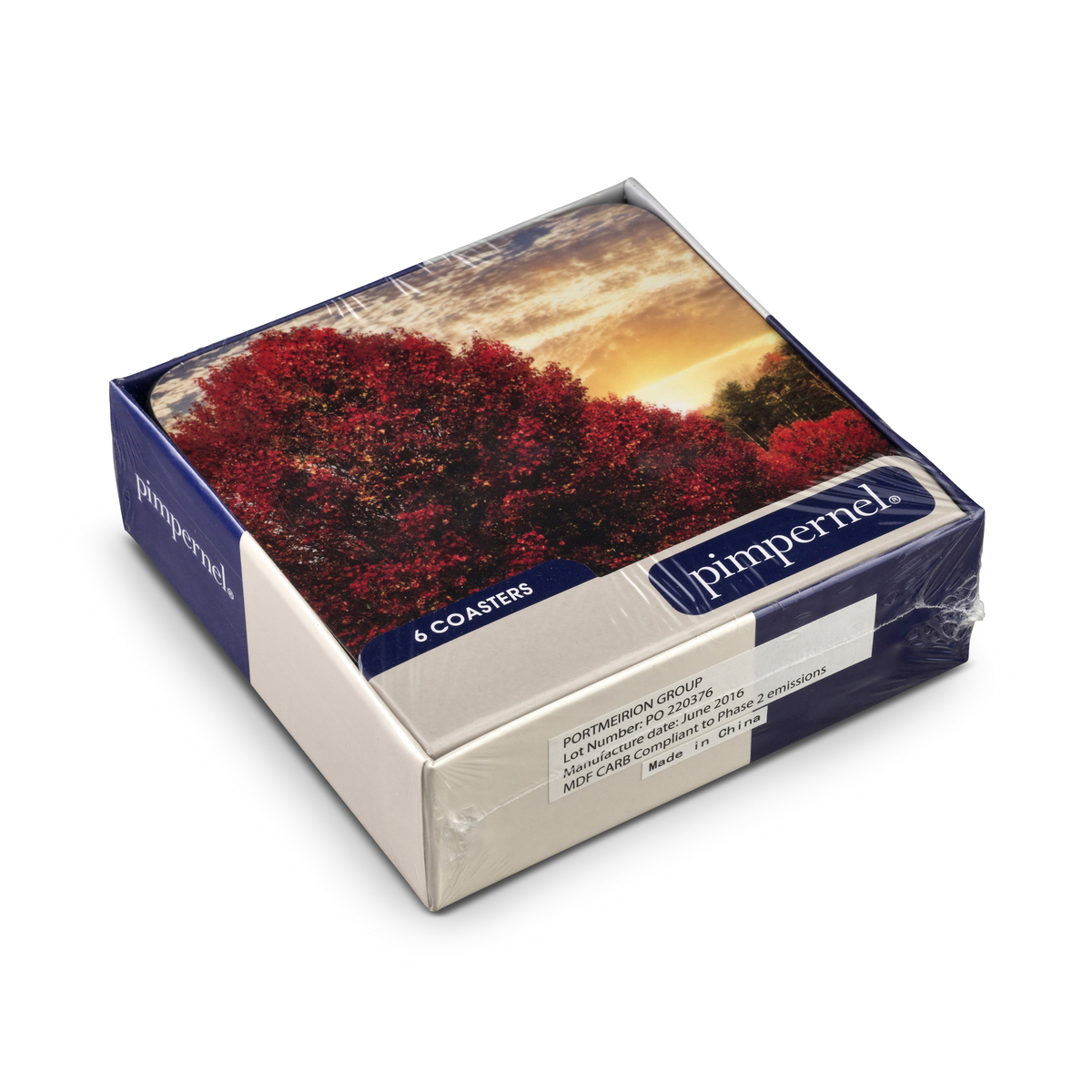 Crimson Trees Coaster Set of 6 image number null