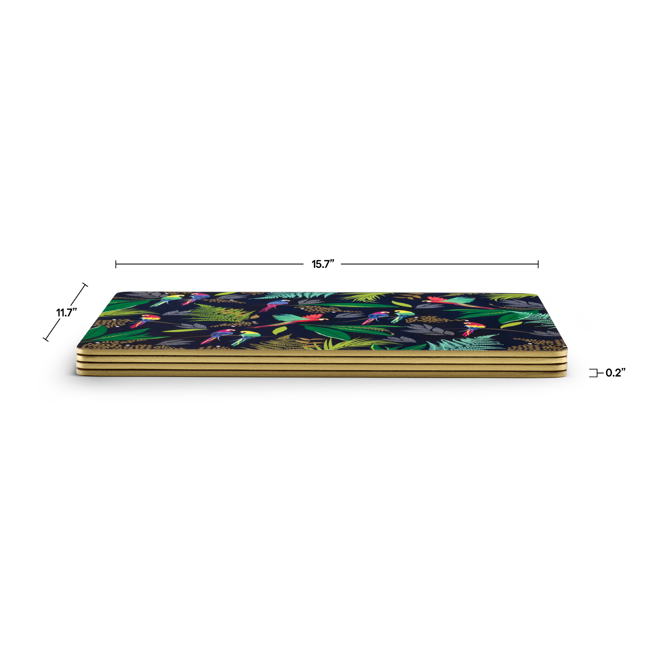 Sara Miller London Parrot Extra Large Placemats Set of 4 image number null