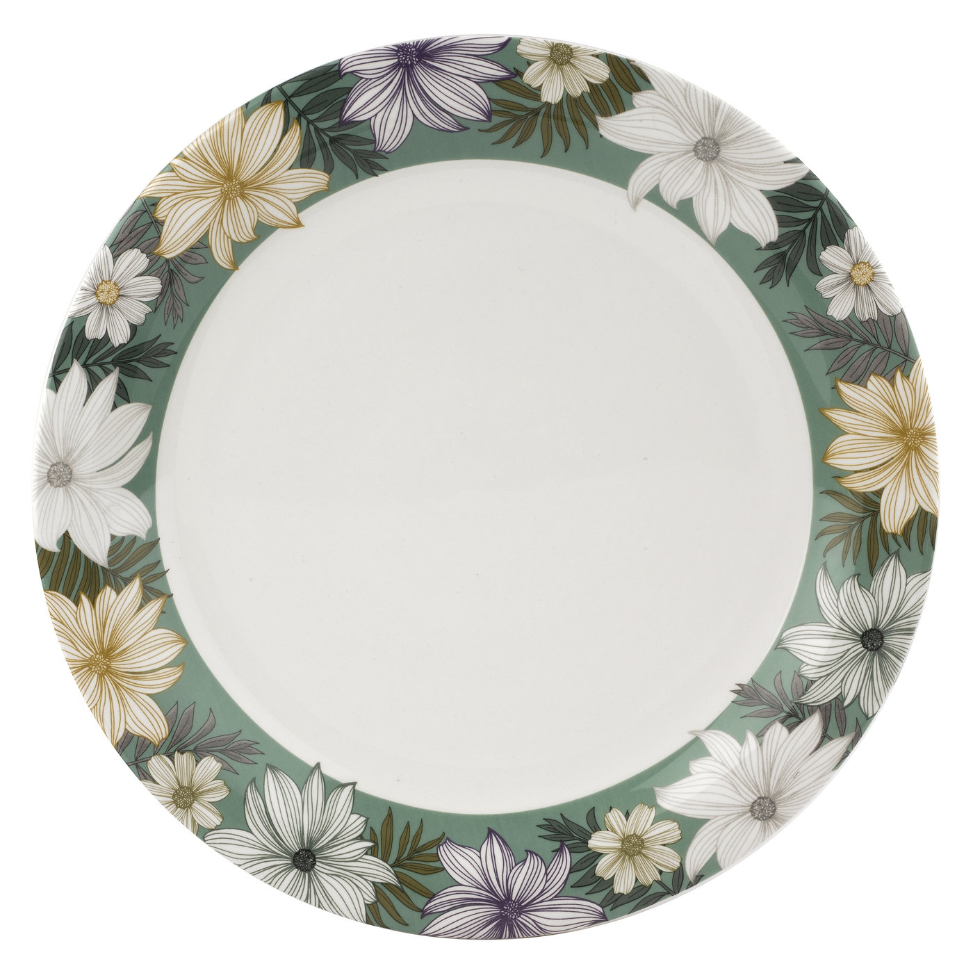 Atrium Floral 13 Inch Round Platter image number null