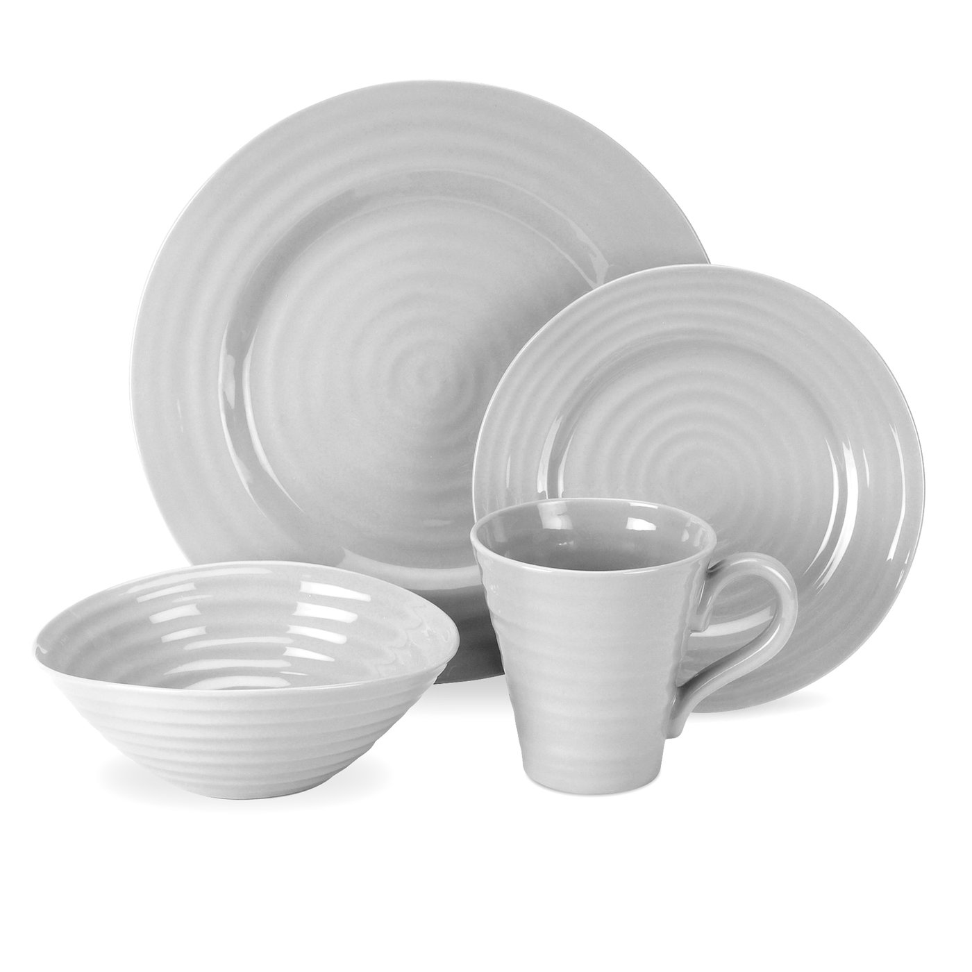 Sophie Conran Grey 4-piece Place Setting image number null