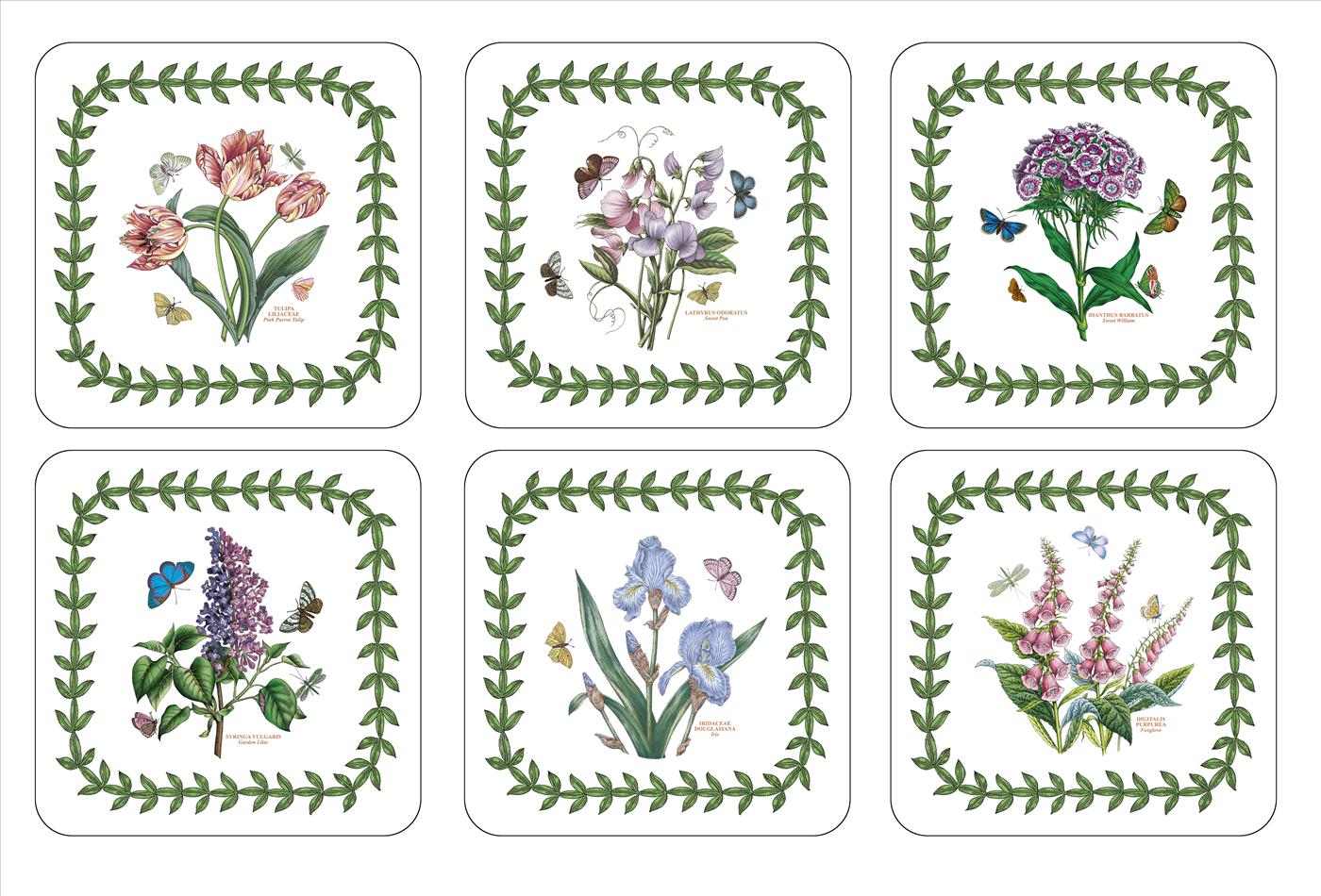 Botanic Garden Coasters Set of 6 image number null