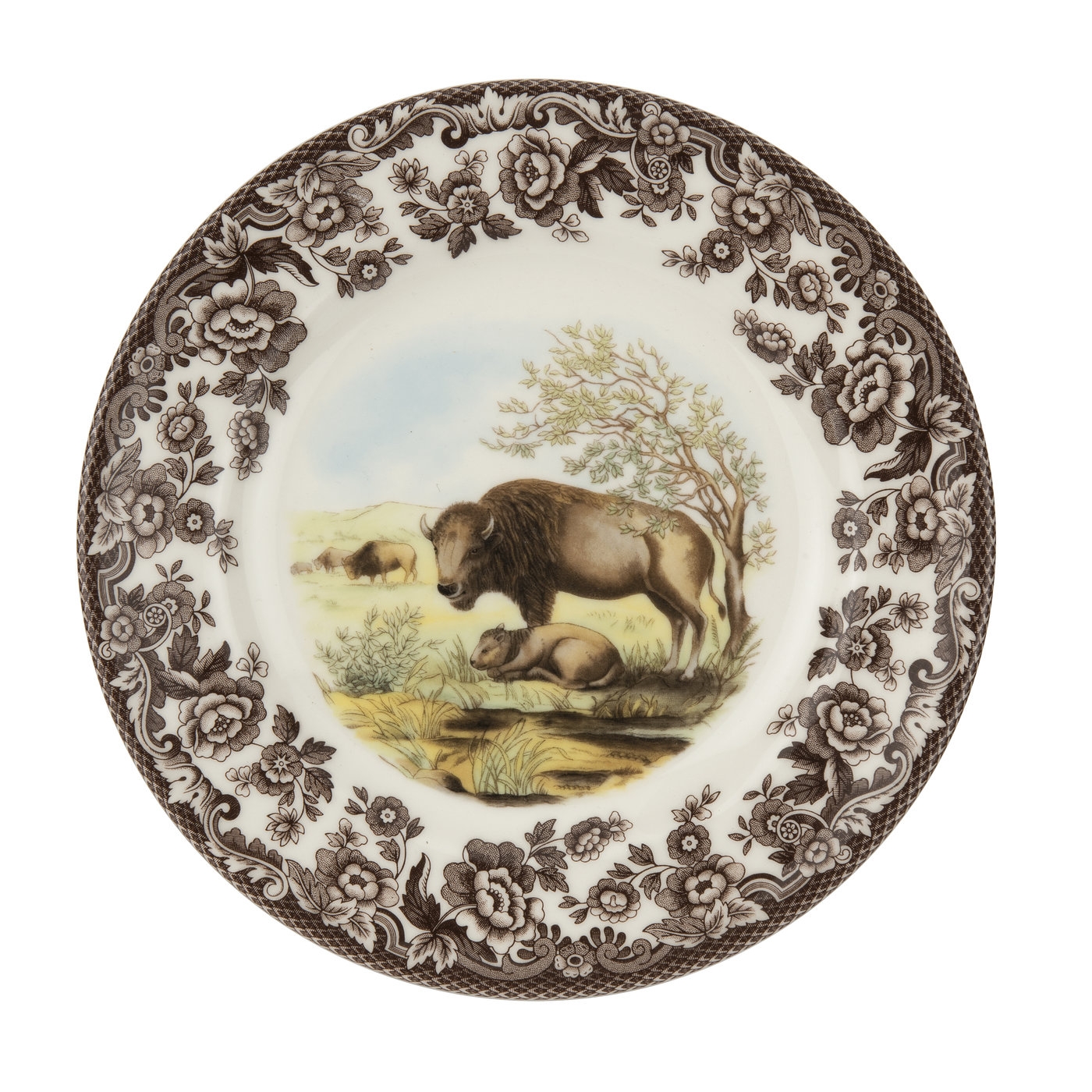 Woodland Salad Plate  8 Inch (Bison) image number null