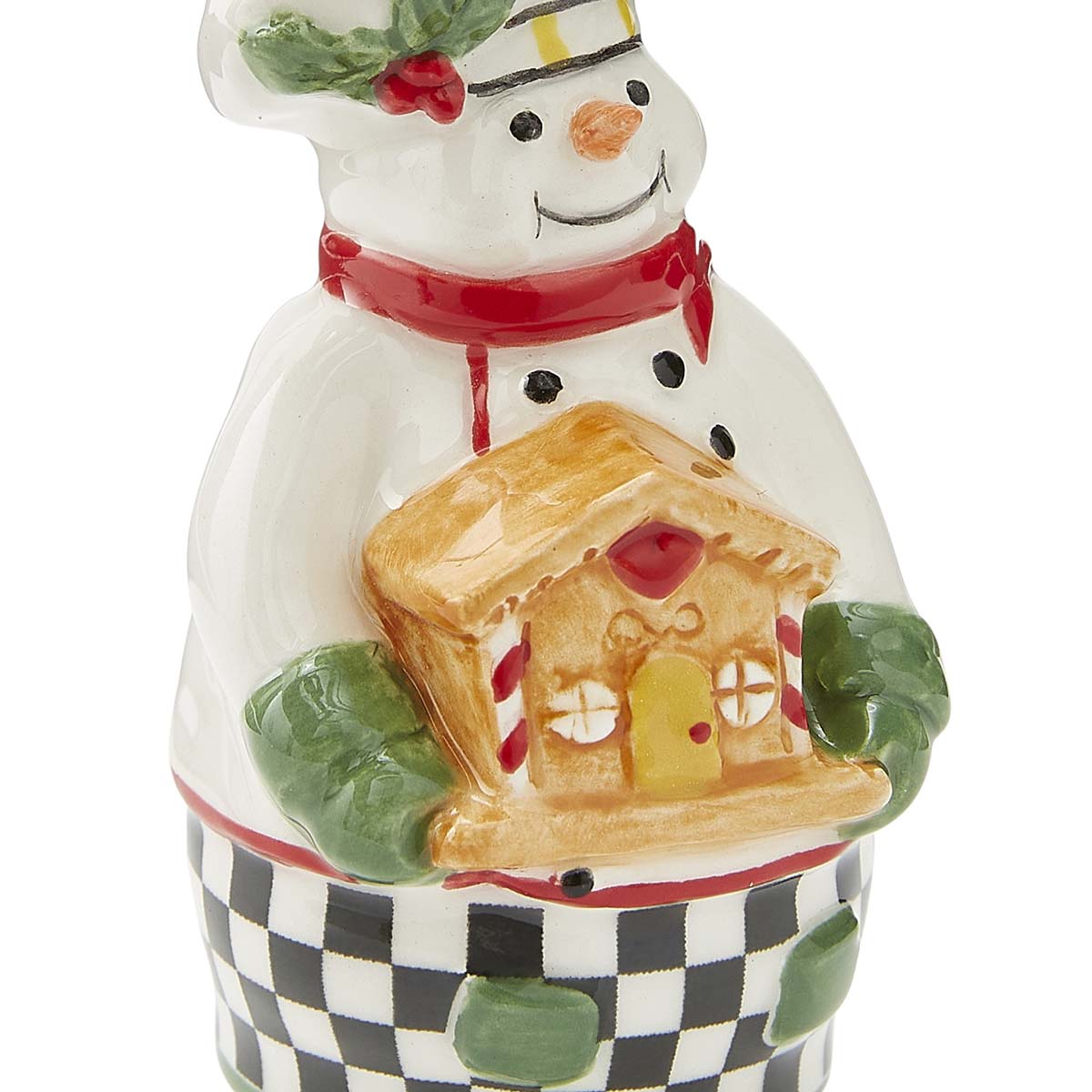 Christmas Tree Snowman Baker Ornament image number null