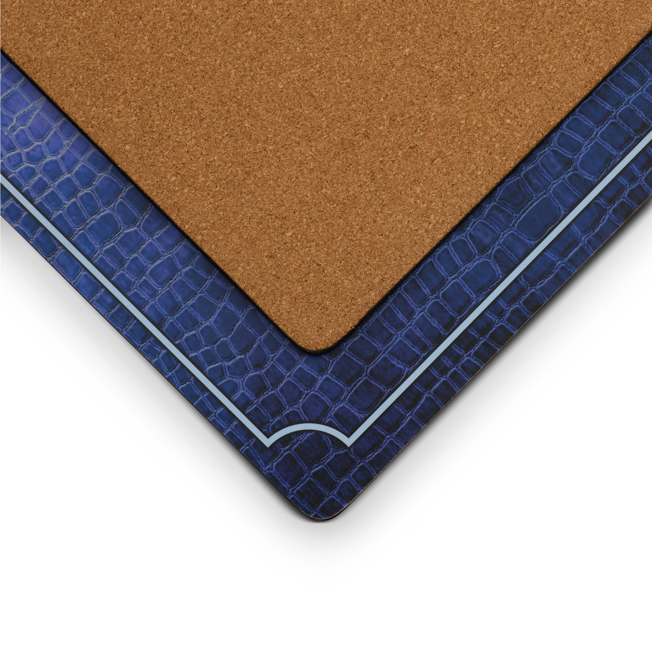 Blue Croc Leather Placemats Set of 4 image number null
