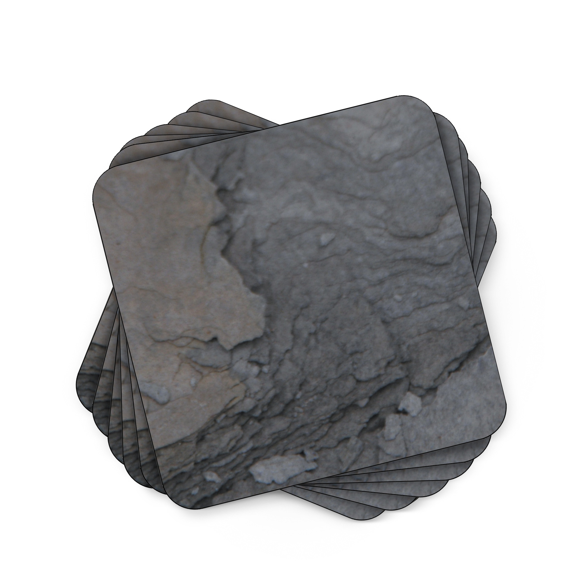 Midnight Slate Set of 6 Coasters image number null