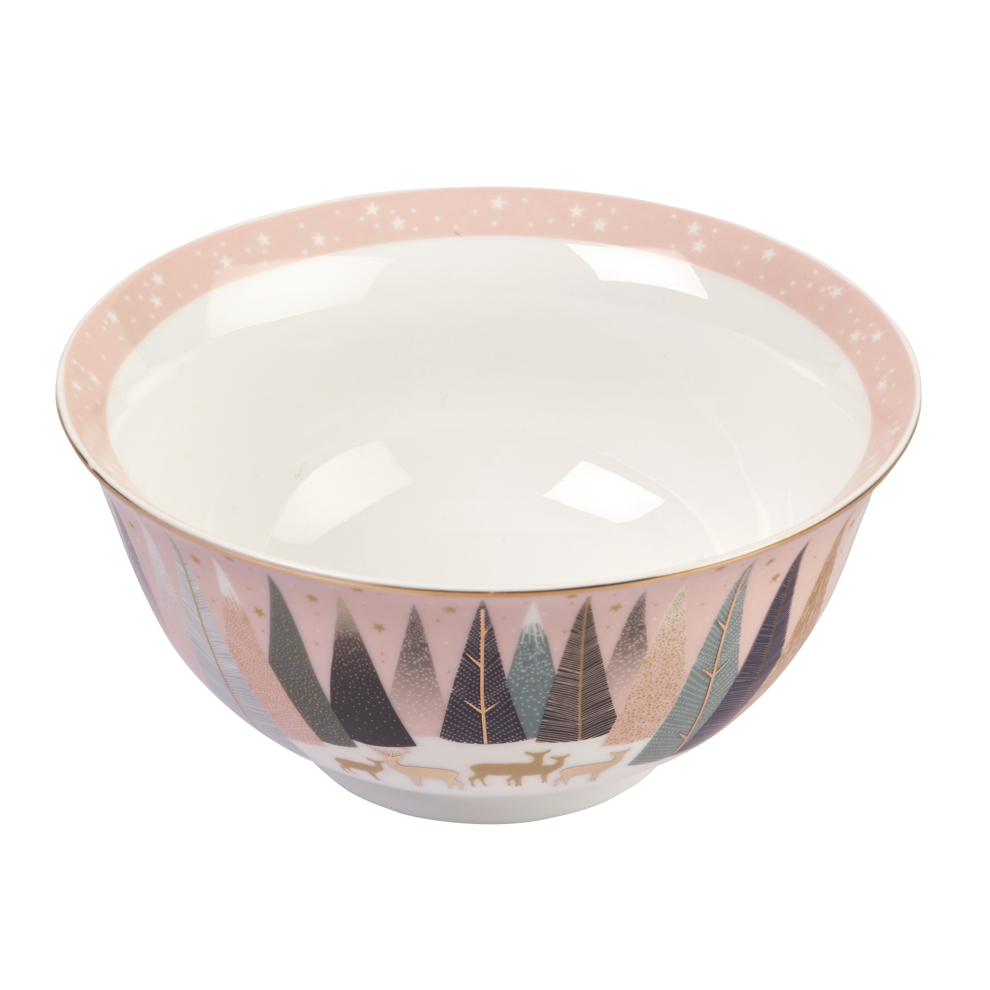 Sara Miller Frosted Pines Candy Bowl image number null