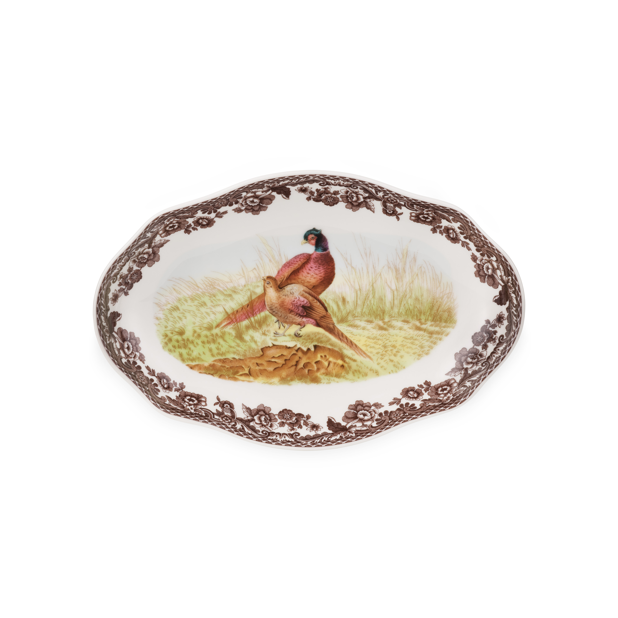 Woodland Set of 2 Pickle Dishes (Turkey/Pheasant) image number null
