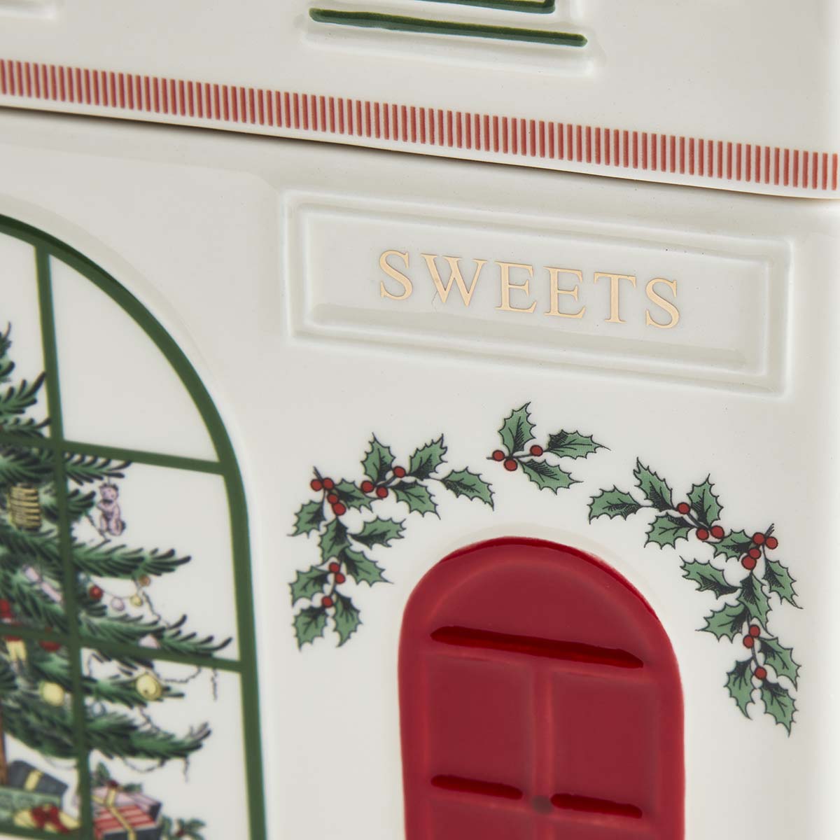 Christmas Tree Village Stacking Canister image number null