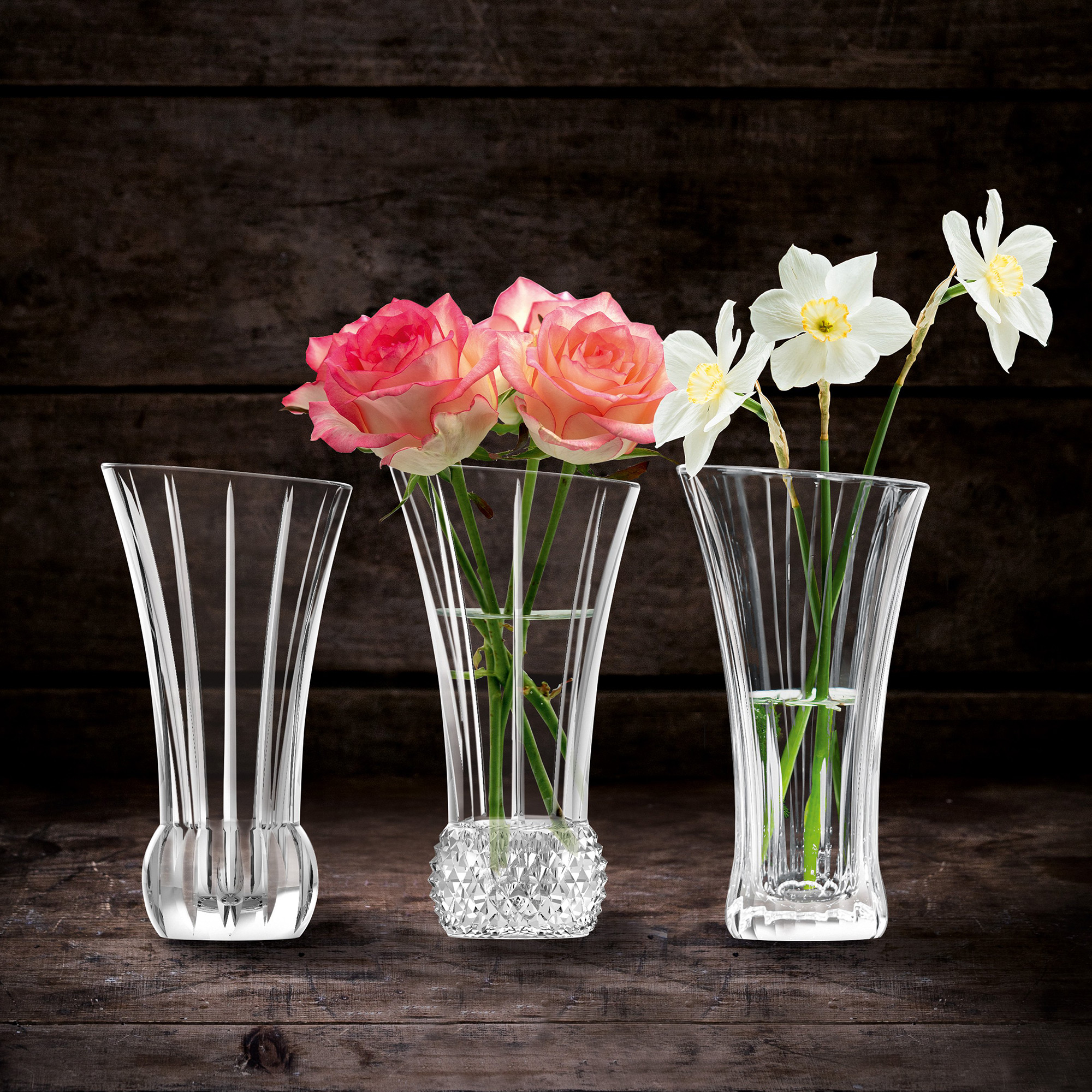 Spring Set of 3 Glass Vases image number null