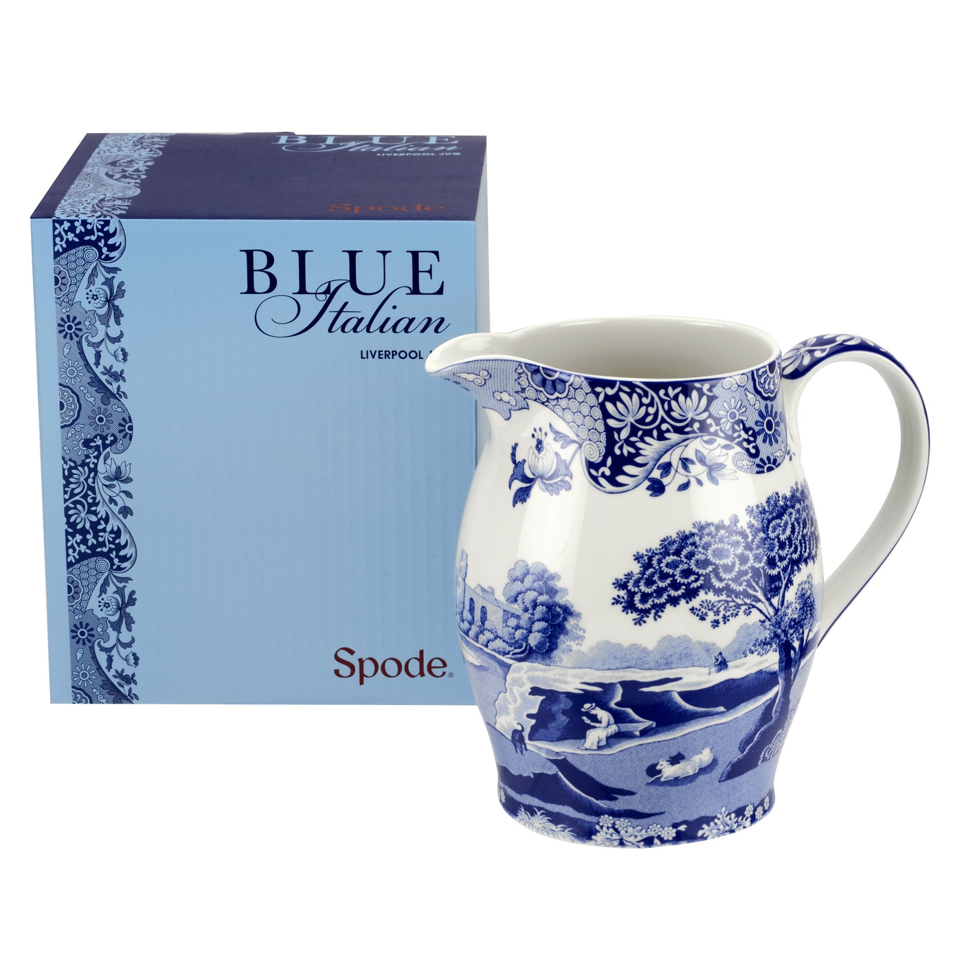 Spode Blue Italian Pitcher image number null