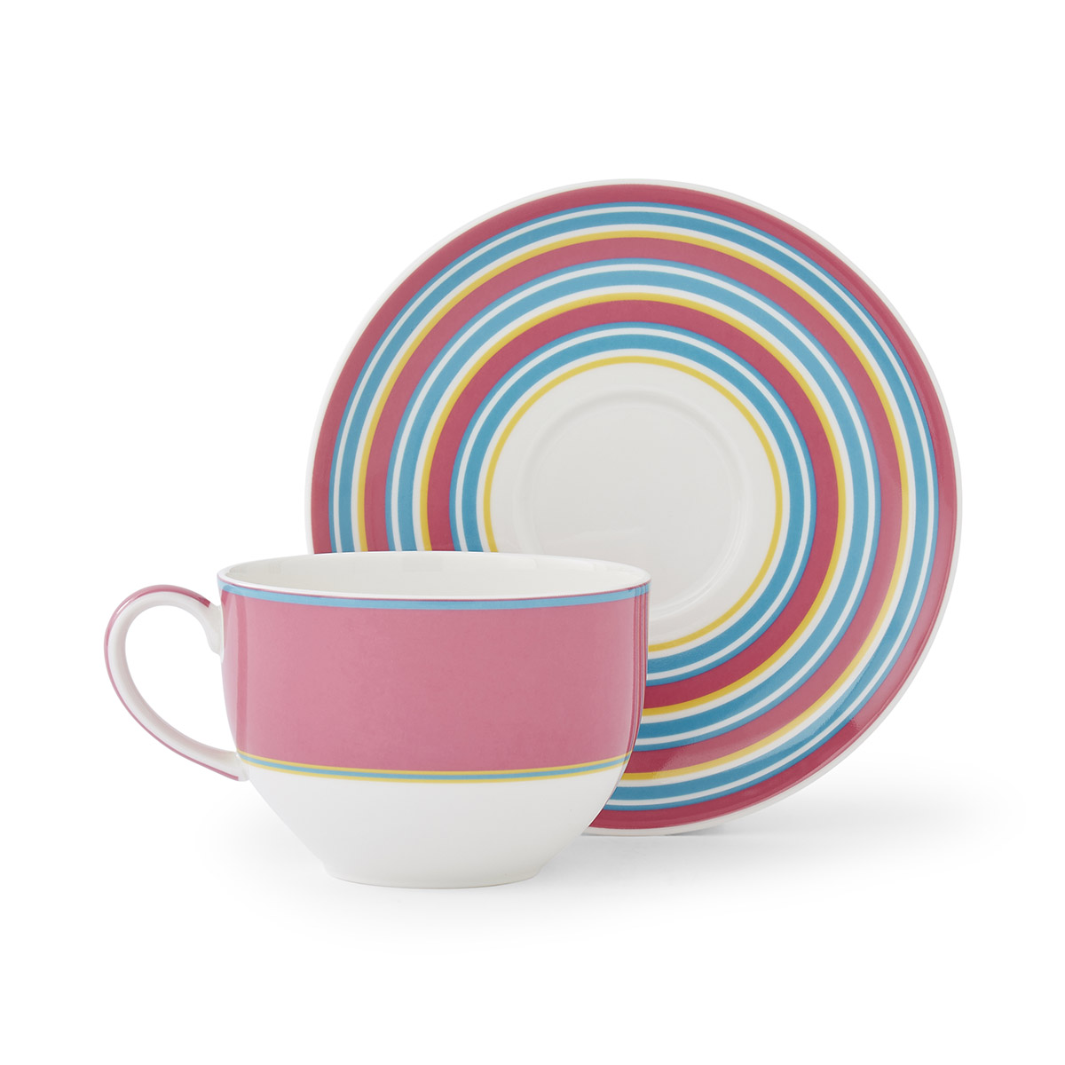 Kit Kemp Calypso Teacup & Saucer - Pink image number null