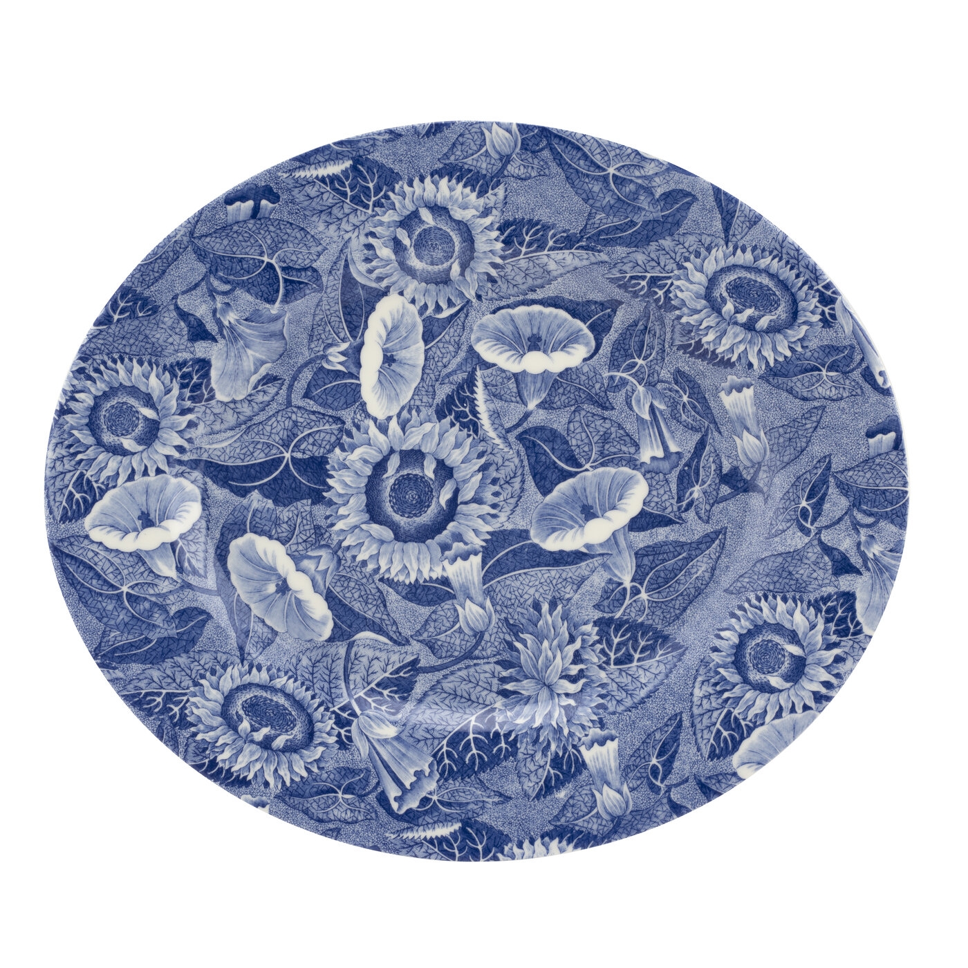 Blue Room Sunflower 14 Inch Oval Platter image number null