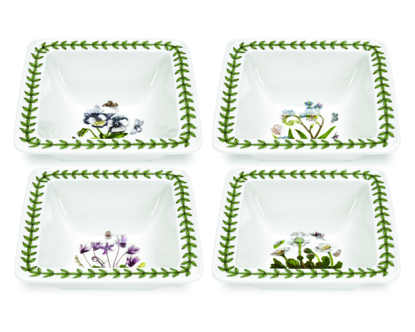 Botanic Garden Set of 4 Square Mini Bowls image number null