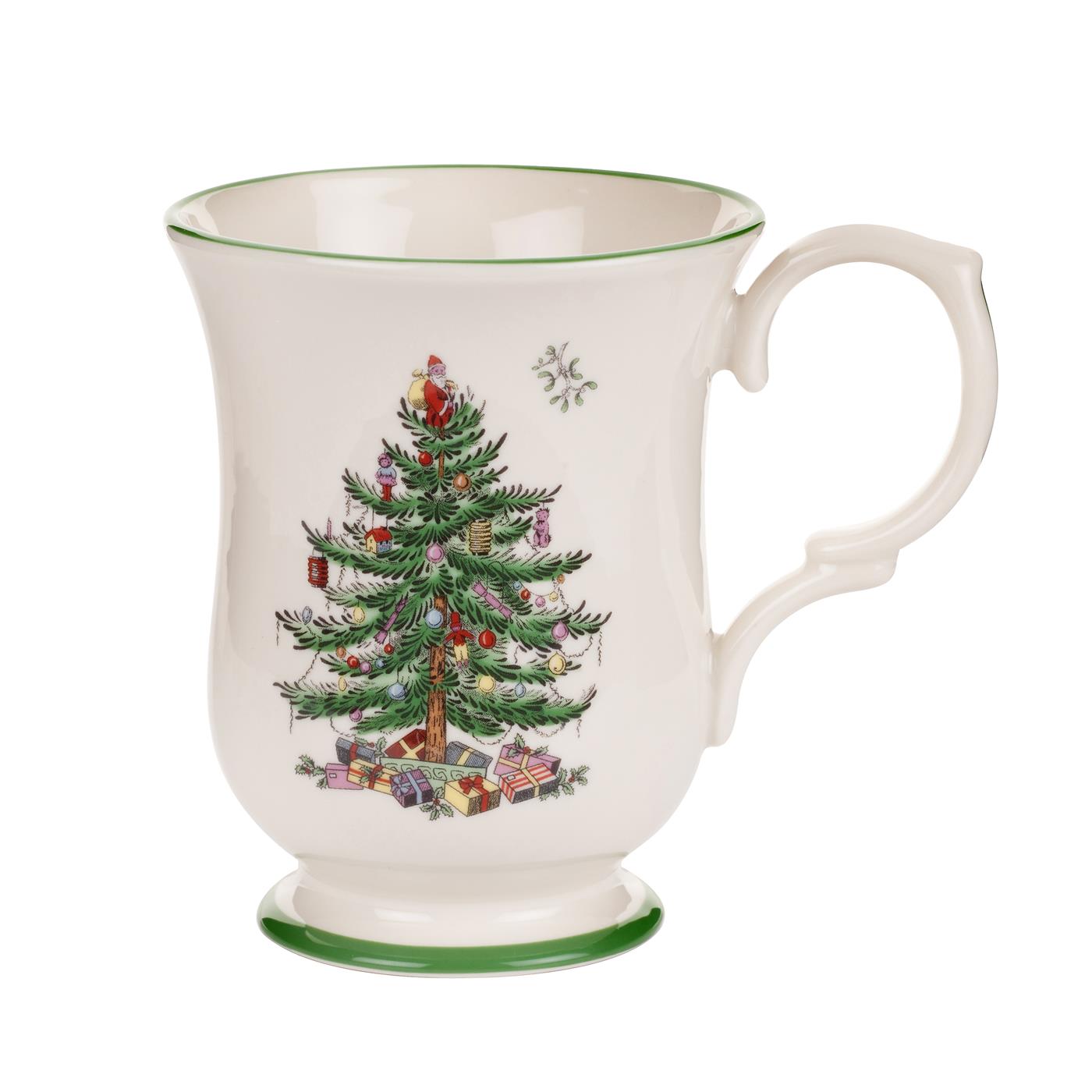 Christmas Tree Romantic-shape Footed Mug image number null