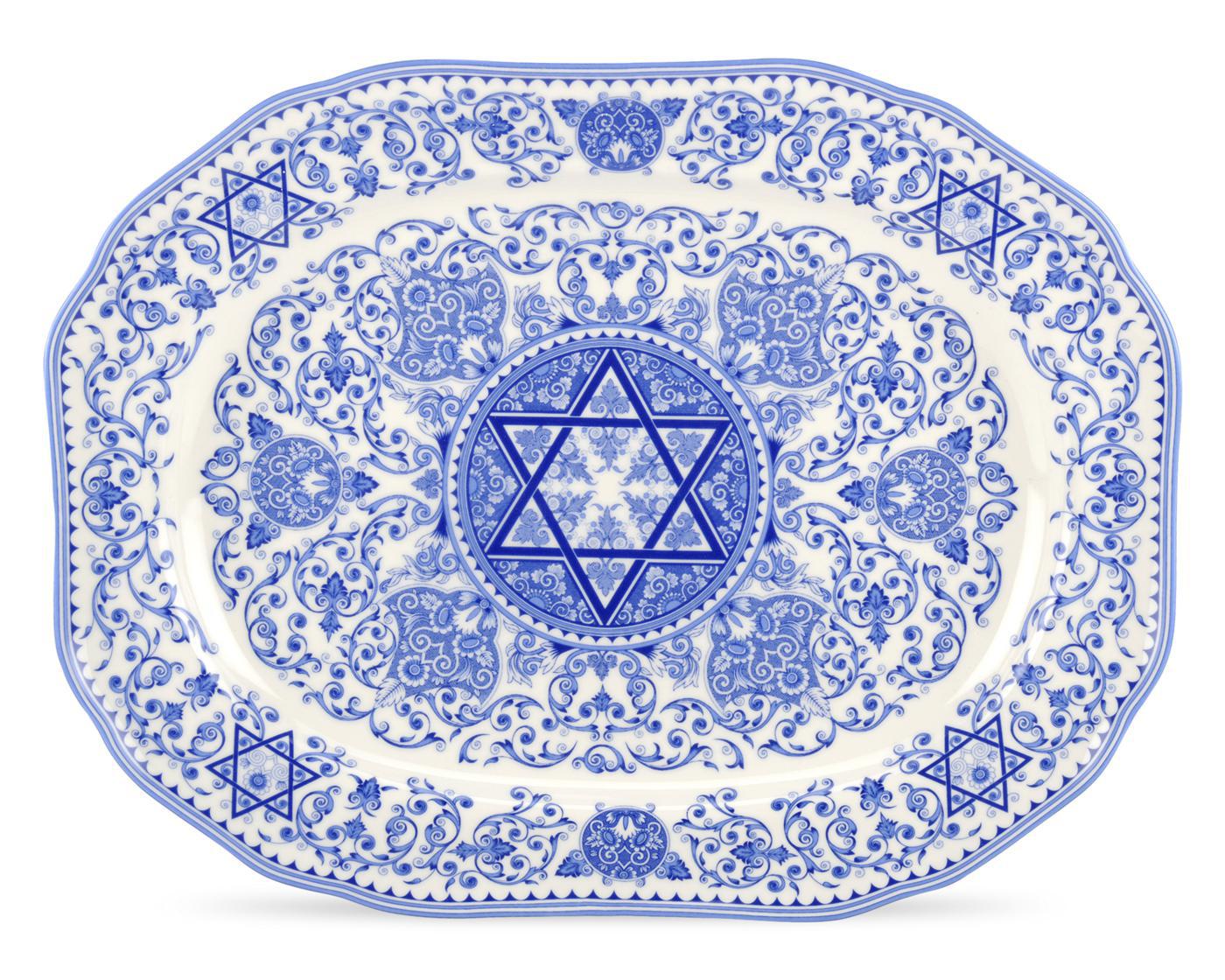 Judaica Oval Platter image number null