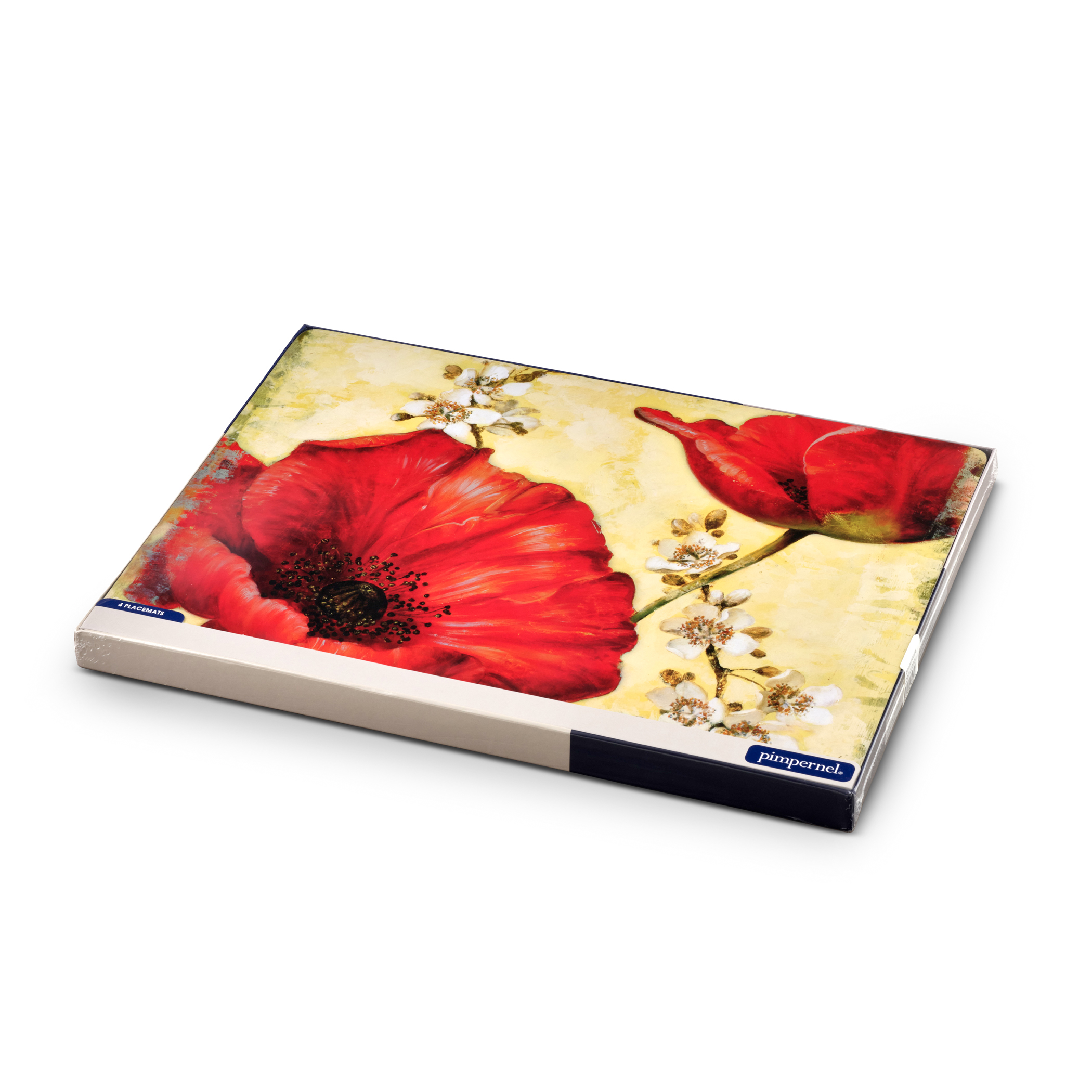 Red Poppy Blossoms Placemats Set of 4 image number null