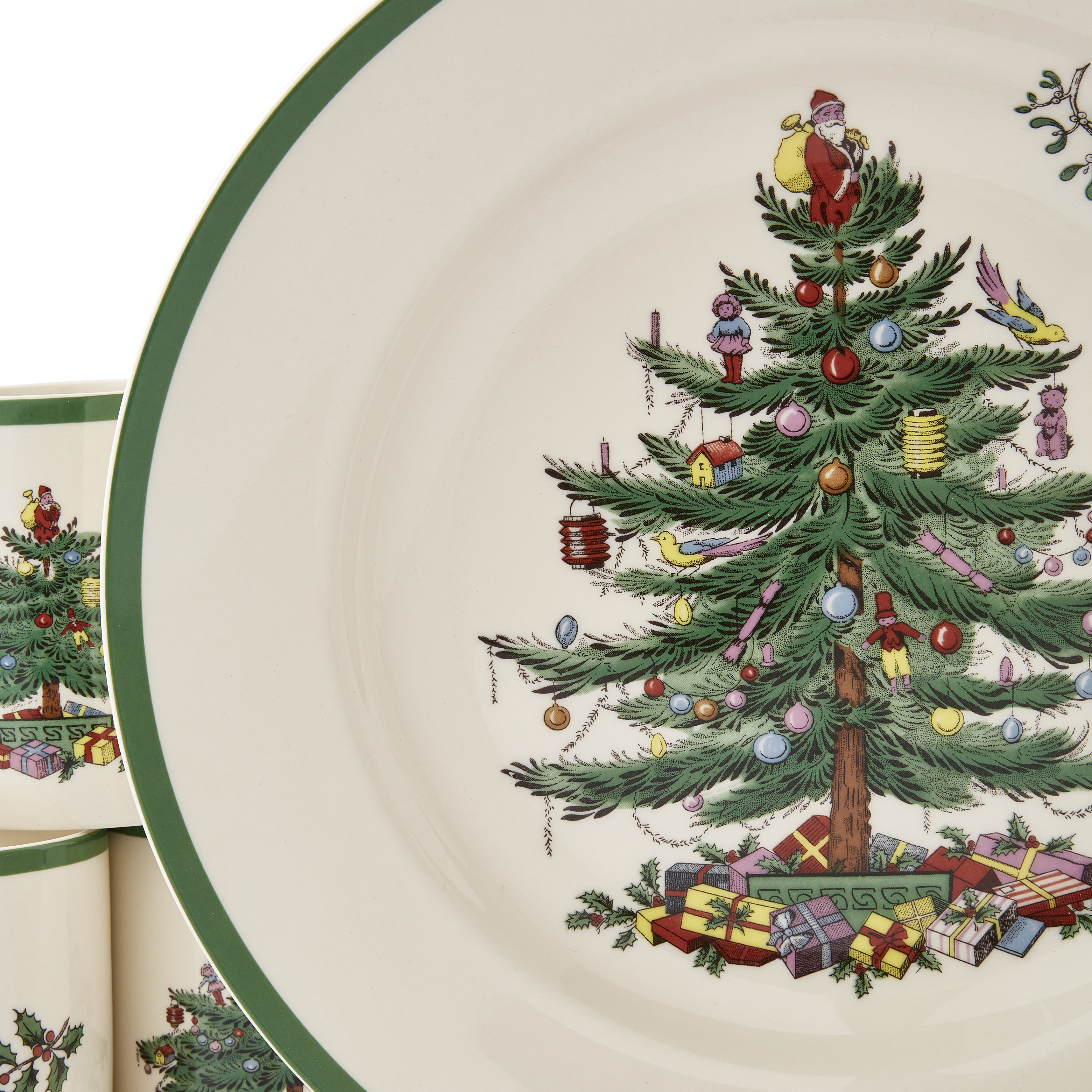 Spode Christmas Tree Coasters ~  Set of 12 ~ NEW 