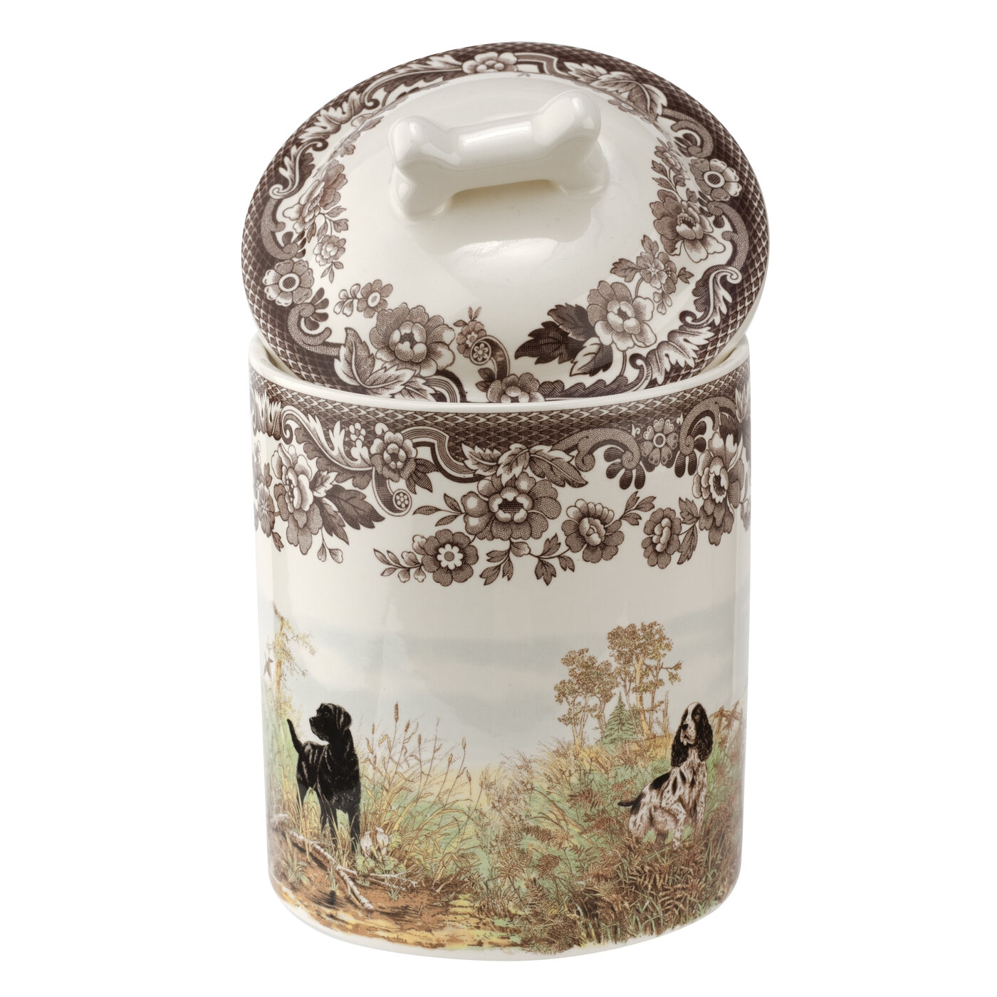 Woodland 7 Inch Treat Jar (Assorted Dogs) image number null