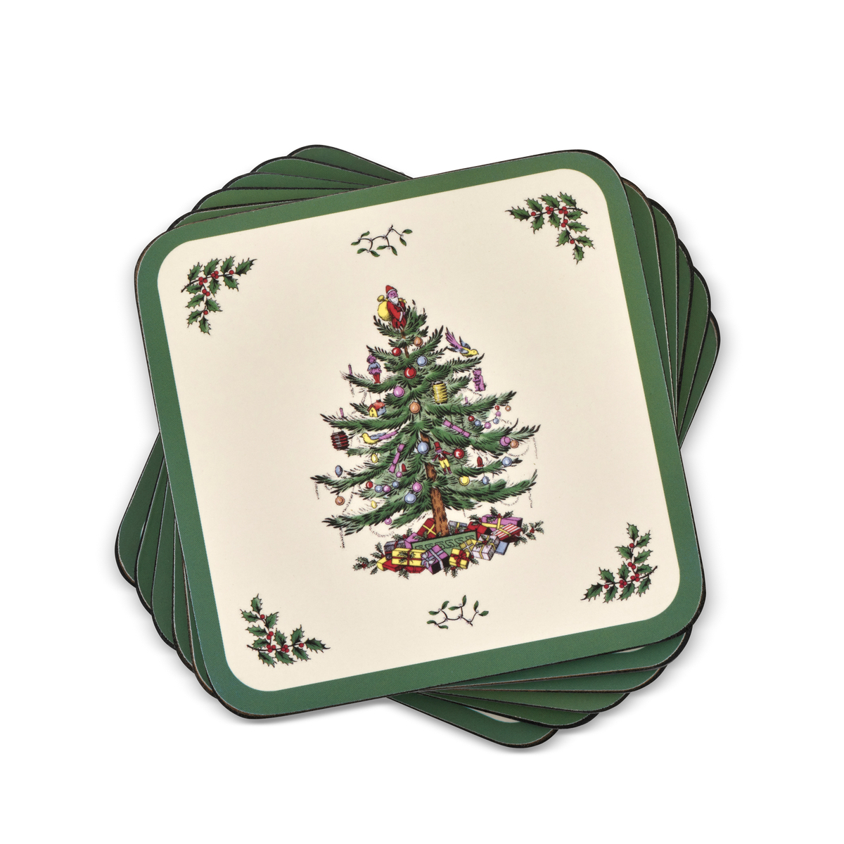 Christmas Tree Set of 6 Coasters image number null