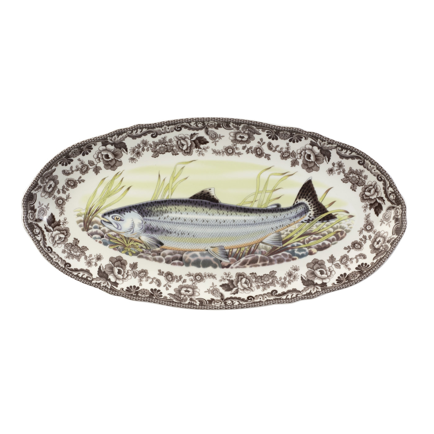 Woodland Fish Platter 18.5 Inch (King Salmon) image number null