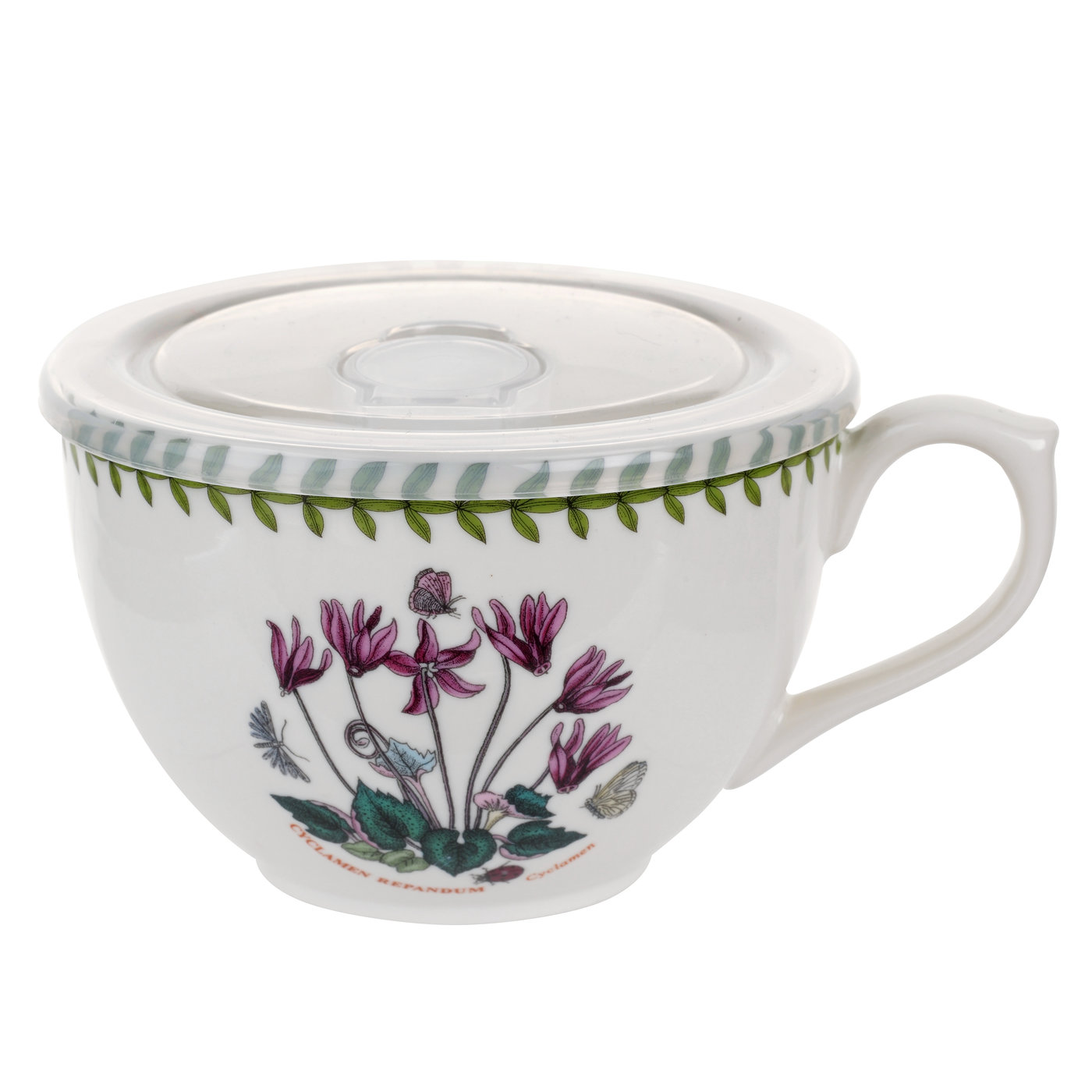 Botanic Garden Jumbo Cup with Lid, Cyclamen image number null