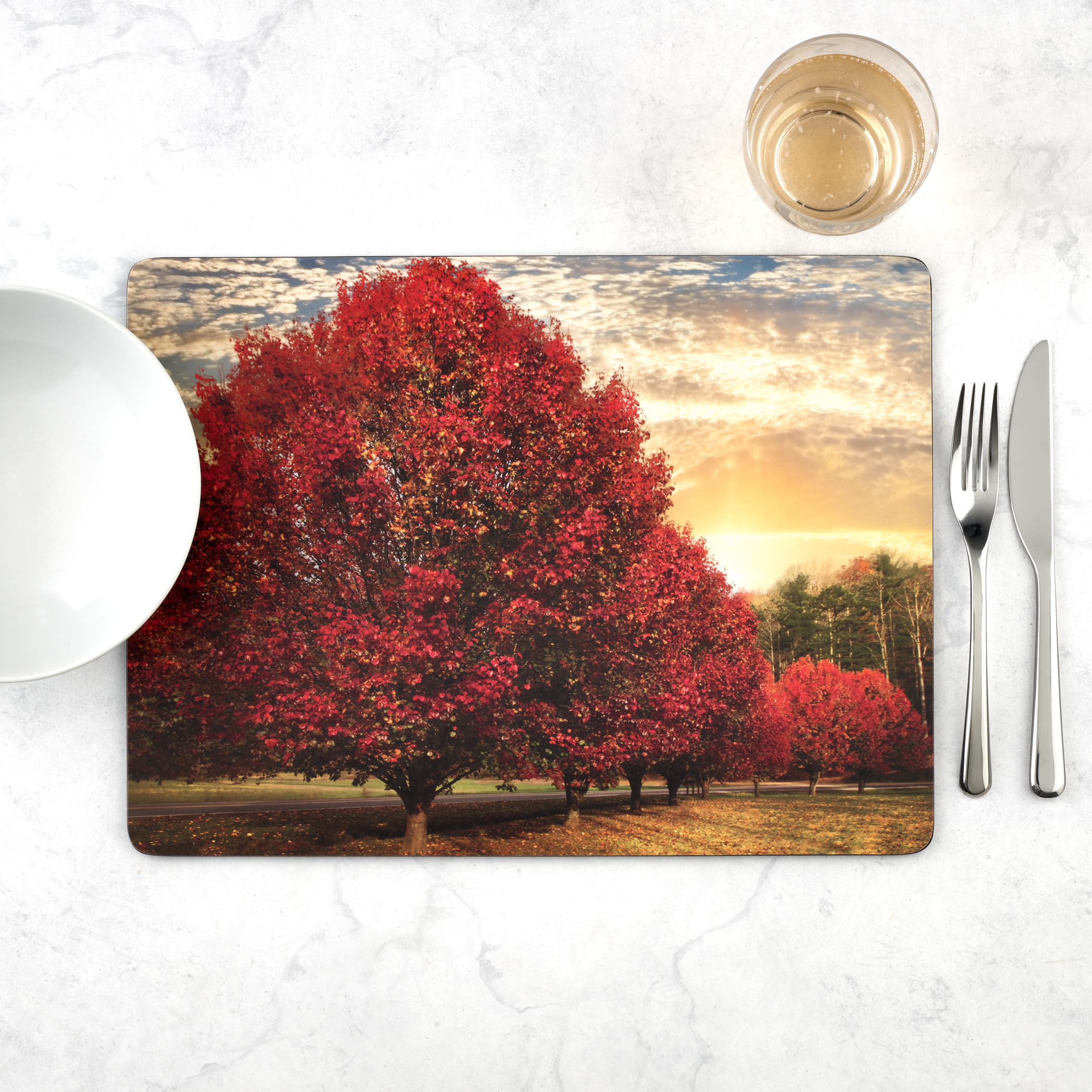 Crimson Trees Placemat Set of 4 image number null