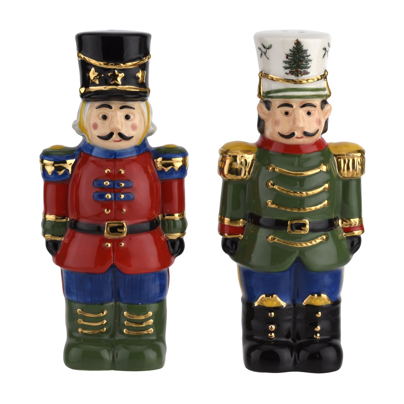 Christmas Tree Nutcracker Salt and Pepper image number null