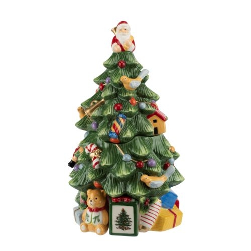250th Anniversary Christmas Tree Figural Tree Cookie Jar image number null