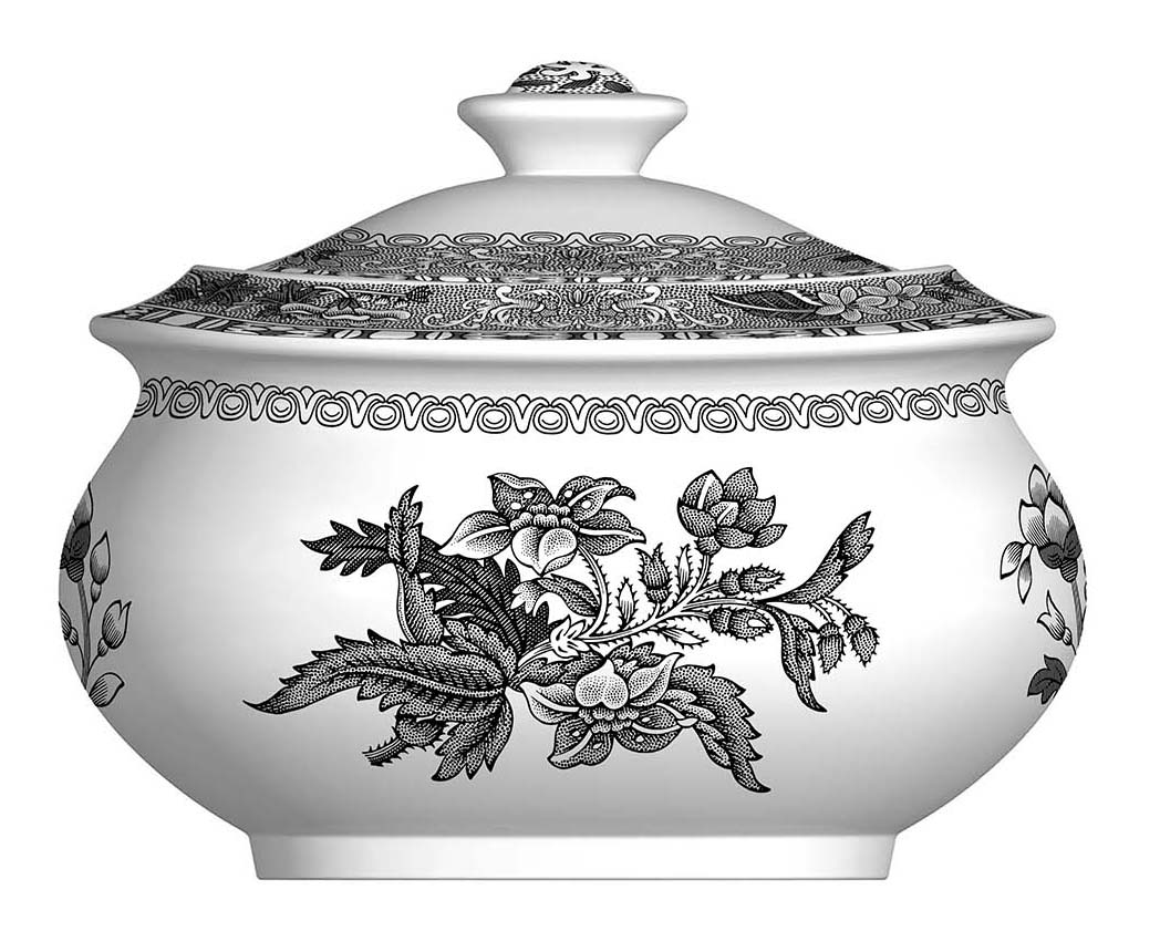 Spode Heritage Covered Sugar Bowl (Camilla) Spode