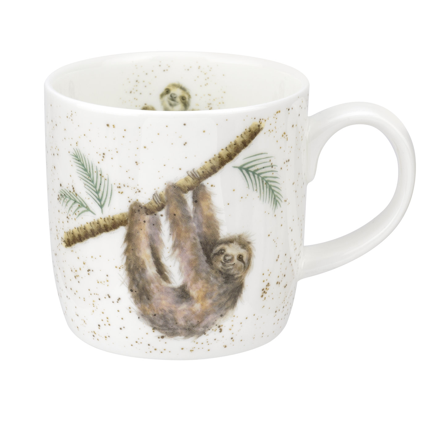 Wrendale Designs Hanging Around 14 fl.oz. Mug, Sloth image number null